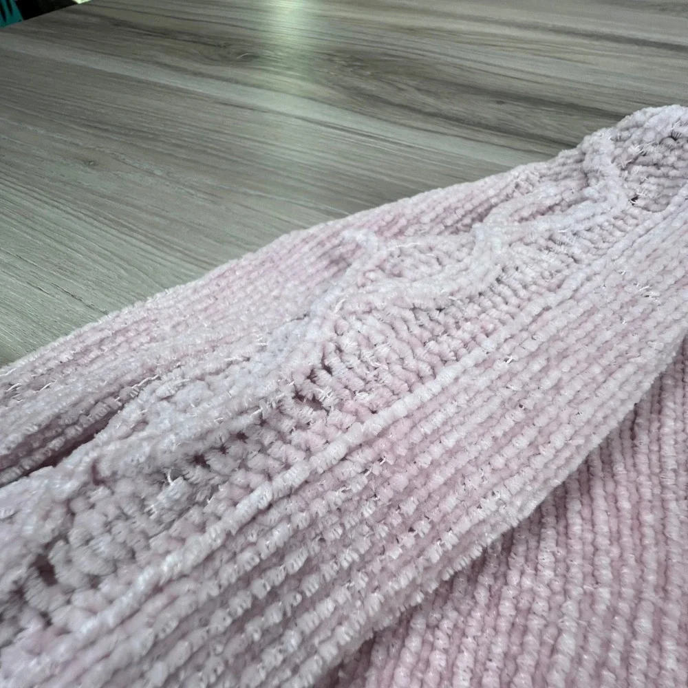Jessica‎ Simpson M Knit Sweater Top Pink coquette cottagecore preppy boho Y2K